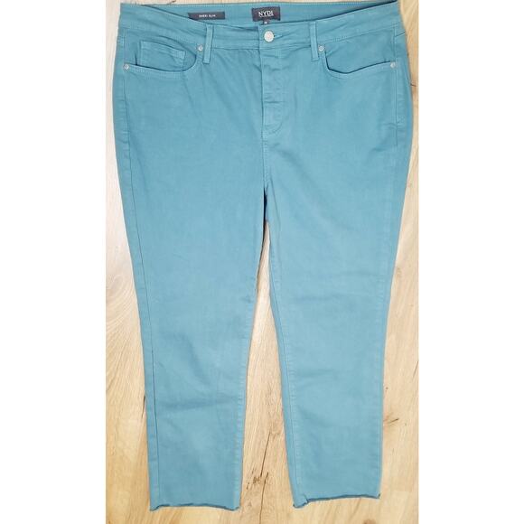 Not Your Daughter's Jeans NYDJ Women's Sheri Slim Ankle Lift Tuck Tech Size 14 - Picture 1 of 11